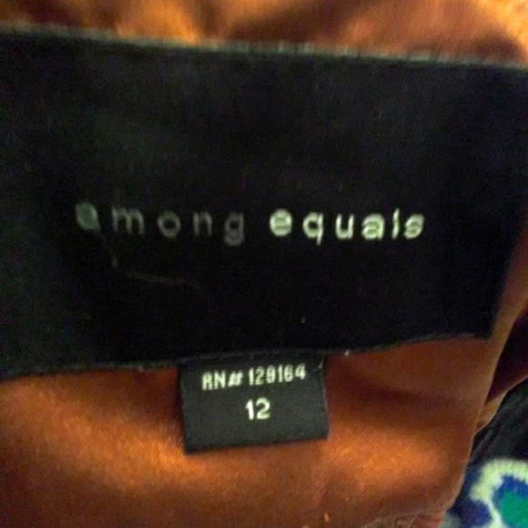 BRONZE REDDISH JACKET W/ ZIPPER POCKETS BY AMONG EQUALS SZ.12 QUILT SILKY FEEL - Picture 7 of 8